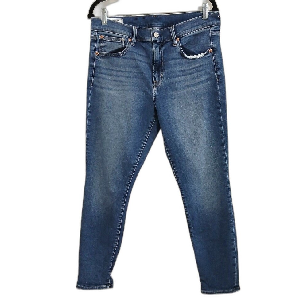 Gap True Skinny Mid Rise Jeans Women’s Size 32 / 14R Medium Wash Stretch Denim